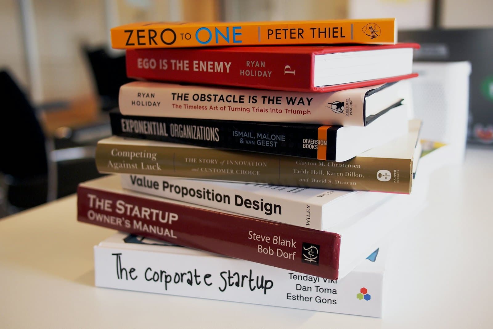 An open photo book on a table